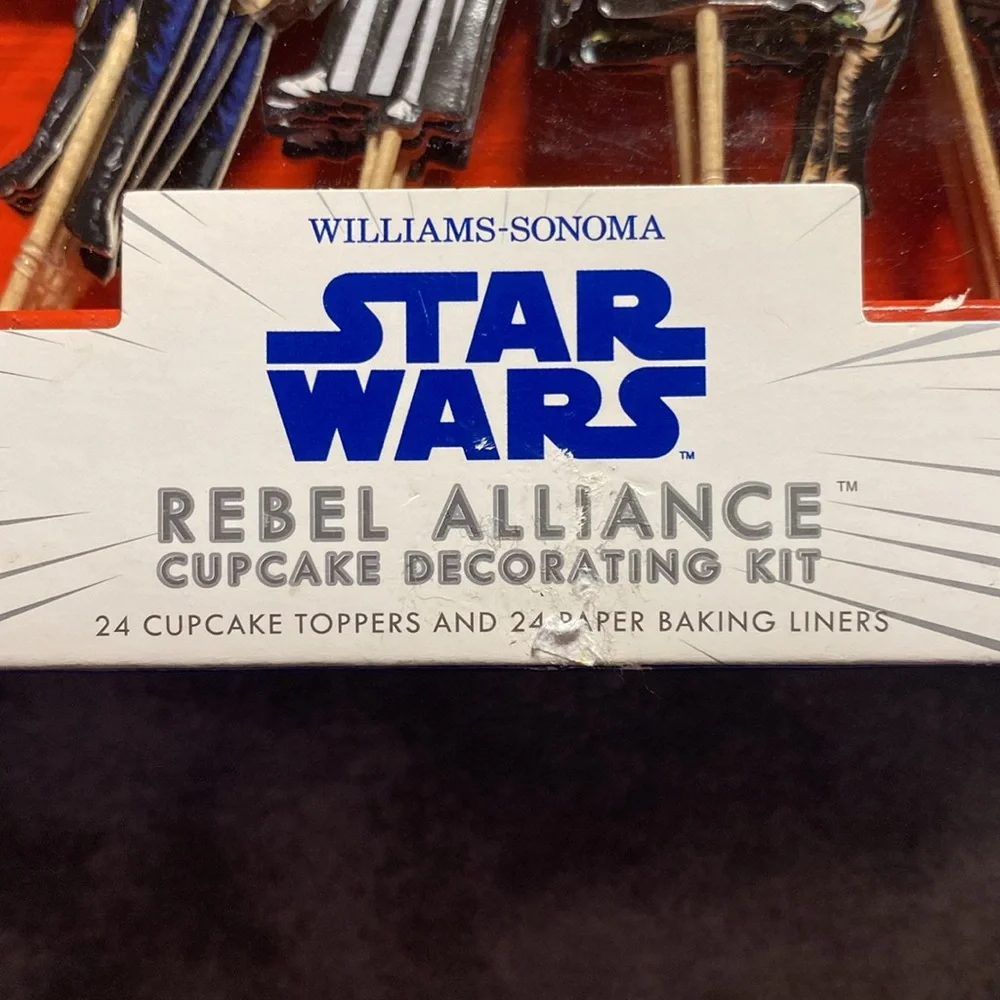 Williams Sonoma Star Wars Rebel Alliance Cupcake Decorating Kit NIB Meri Meri